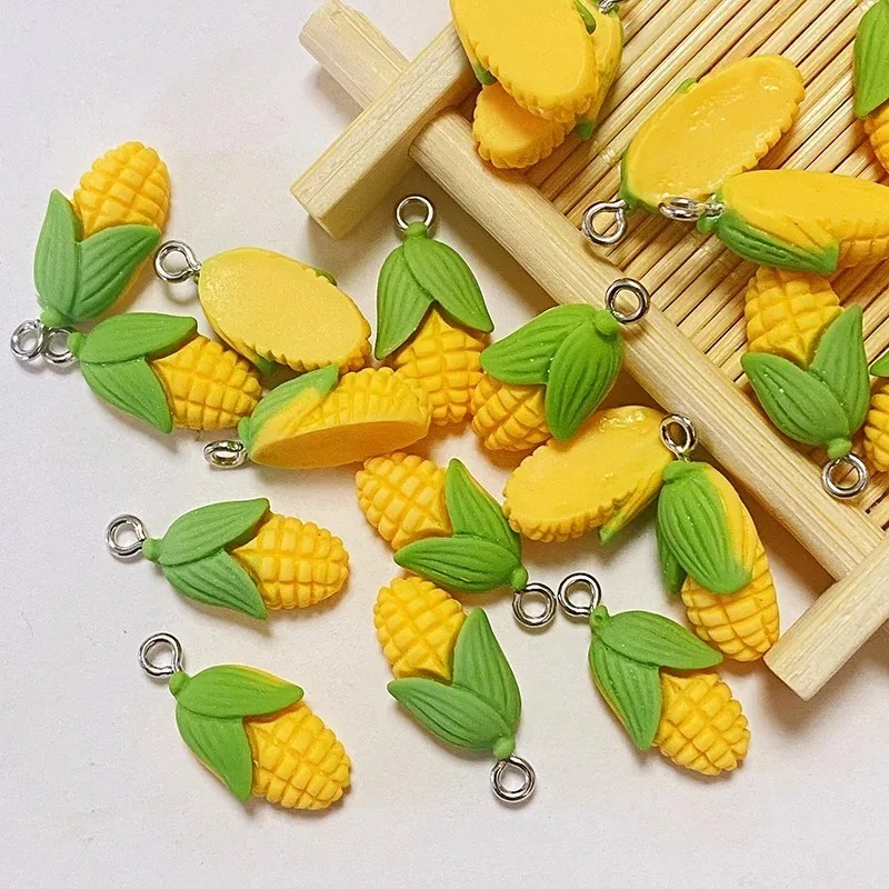 Resin Craft Material - 20 adet komik Mini mısır sebze