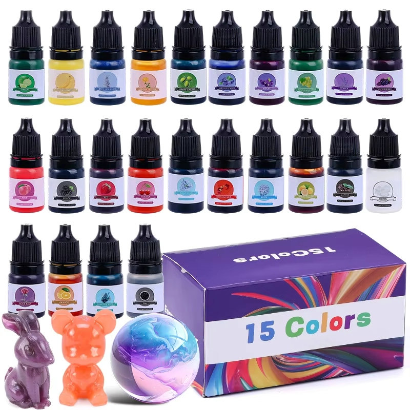 Resin Pigment Set - Epoksi Reçine Renk Pigmenti 24 Canlı