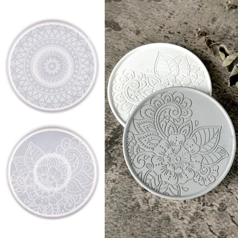 Coaster Mold Round - El yapımı Yaratıcı Yuvarlak Coaster silikon