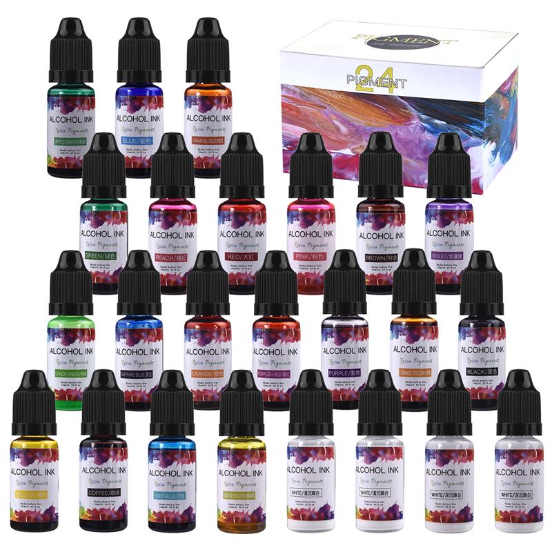 24 renk/Set 10ml reçine Pigmen - Resin Pigment Set incelemesi ve fiyatı