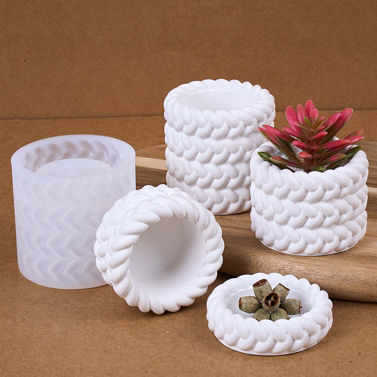 1/2/3/4 Katlı Kenevir Halatlı  - Coaster Mold Round incelemesi ve fiyatı