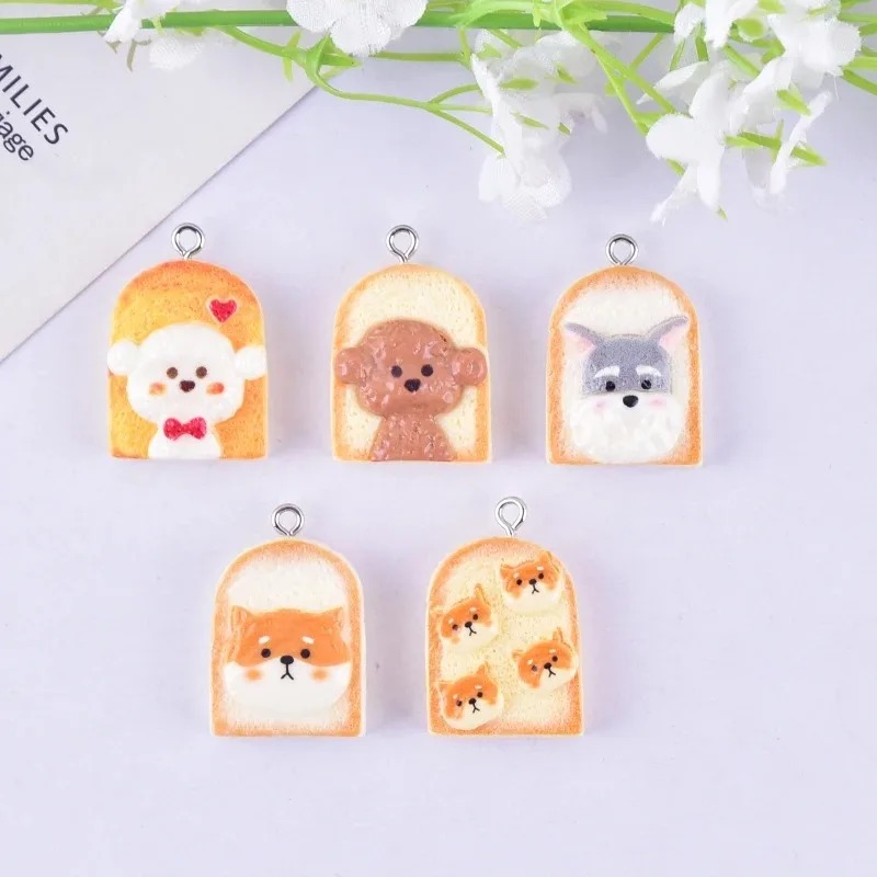 10 adet sevimli tost köpek reç - Resin Craft Material incelemesi ve fiyatı