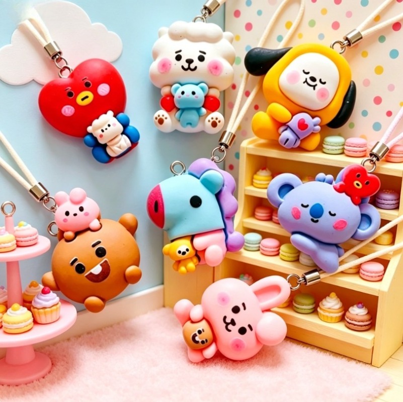 7 adet BT21 Reçine Karikatür F - Resin Craft Material incelemesi ve fiyatı